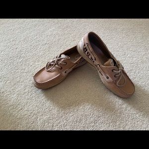 Women’s Sperry Leopard Boat Shoes | Size 7